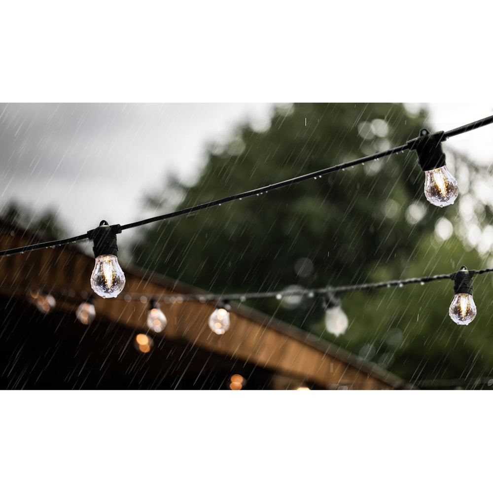 Mazam 50M Festoon Lights LED String Light Waterproof Wedding Party Outdoor