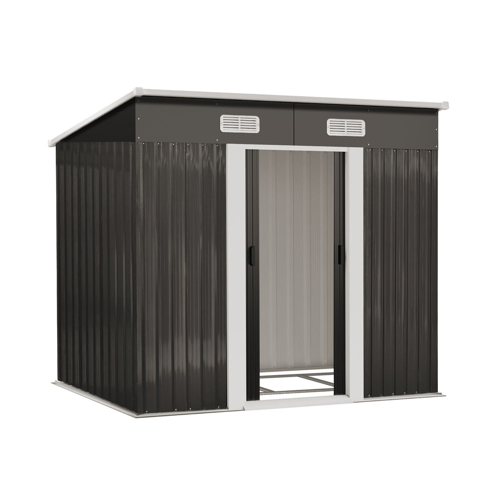 Livsip Garden Shed Outdoor Storage Sheds 1.94x1.21M Workshop Cabin Metal Base