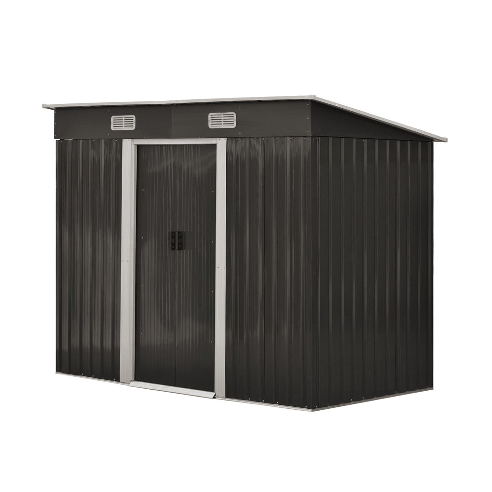 Livsip Garden Shed Outdoor Storage Sheds 2.38x1.31M Workshop Cabin Metal Base