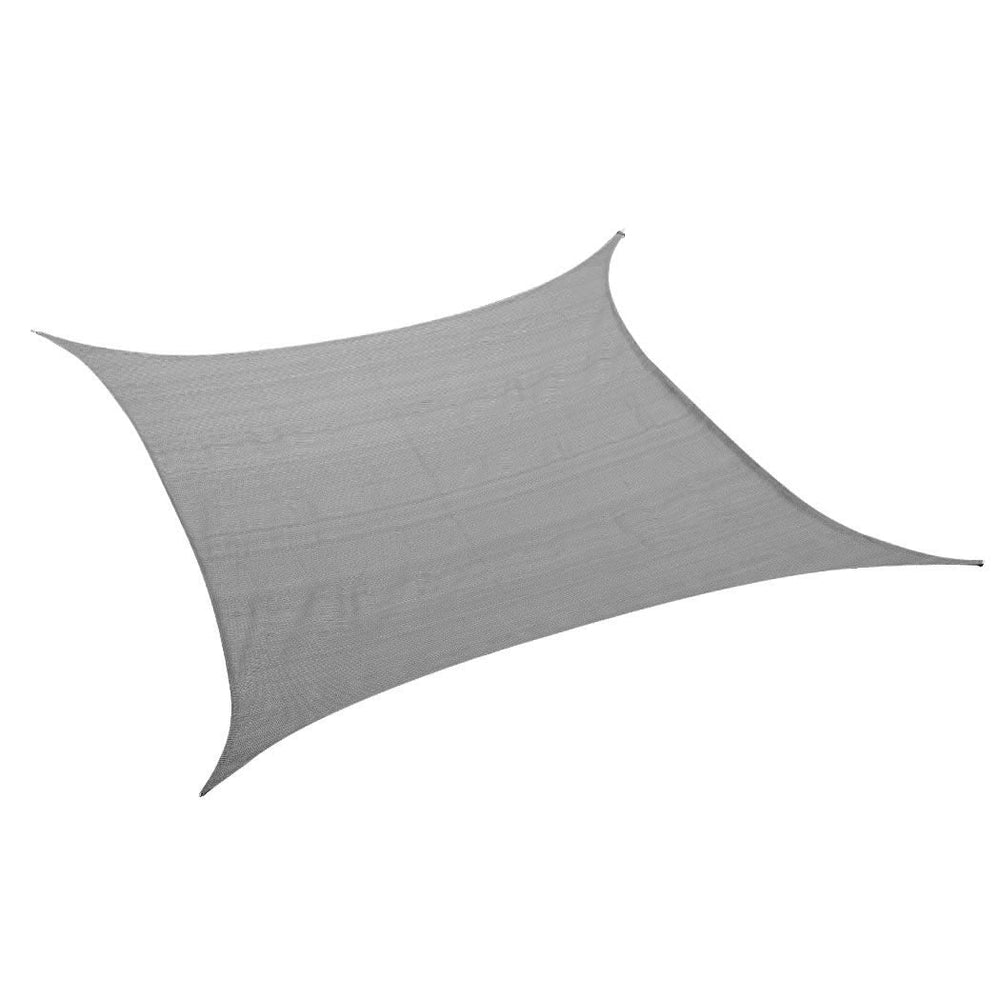 Mountview Sun Shade Sail Cloth Rectangle Canopy Outdoor Awning Cover Grey 3x4M