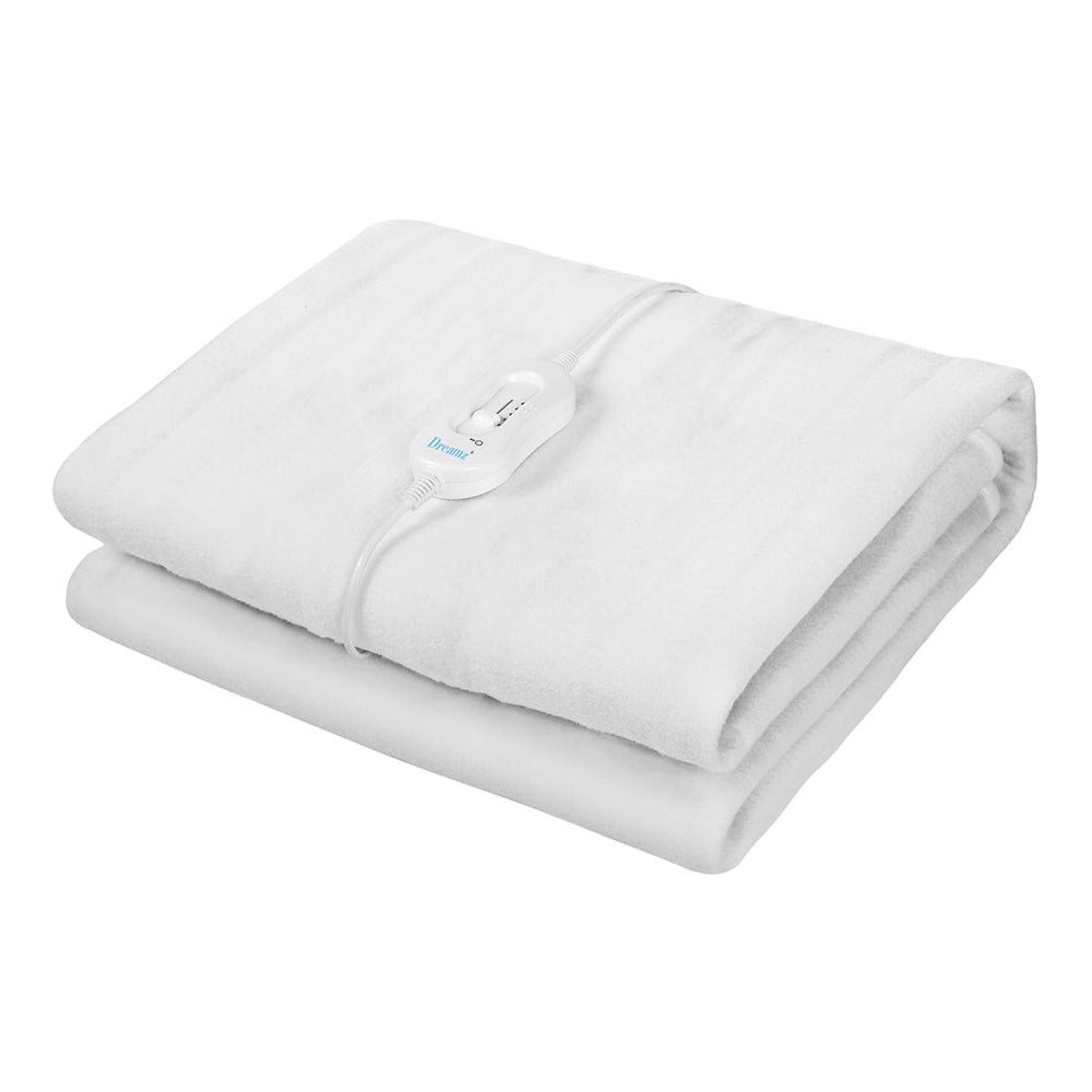 DreamZ Electric Blanket Heated Fully Fitted Pad Washable Winter Warm Single
