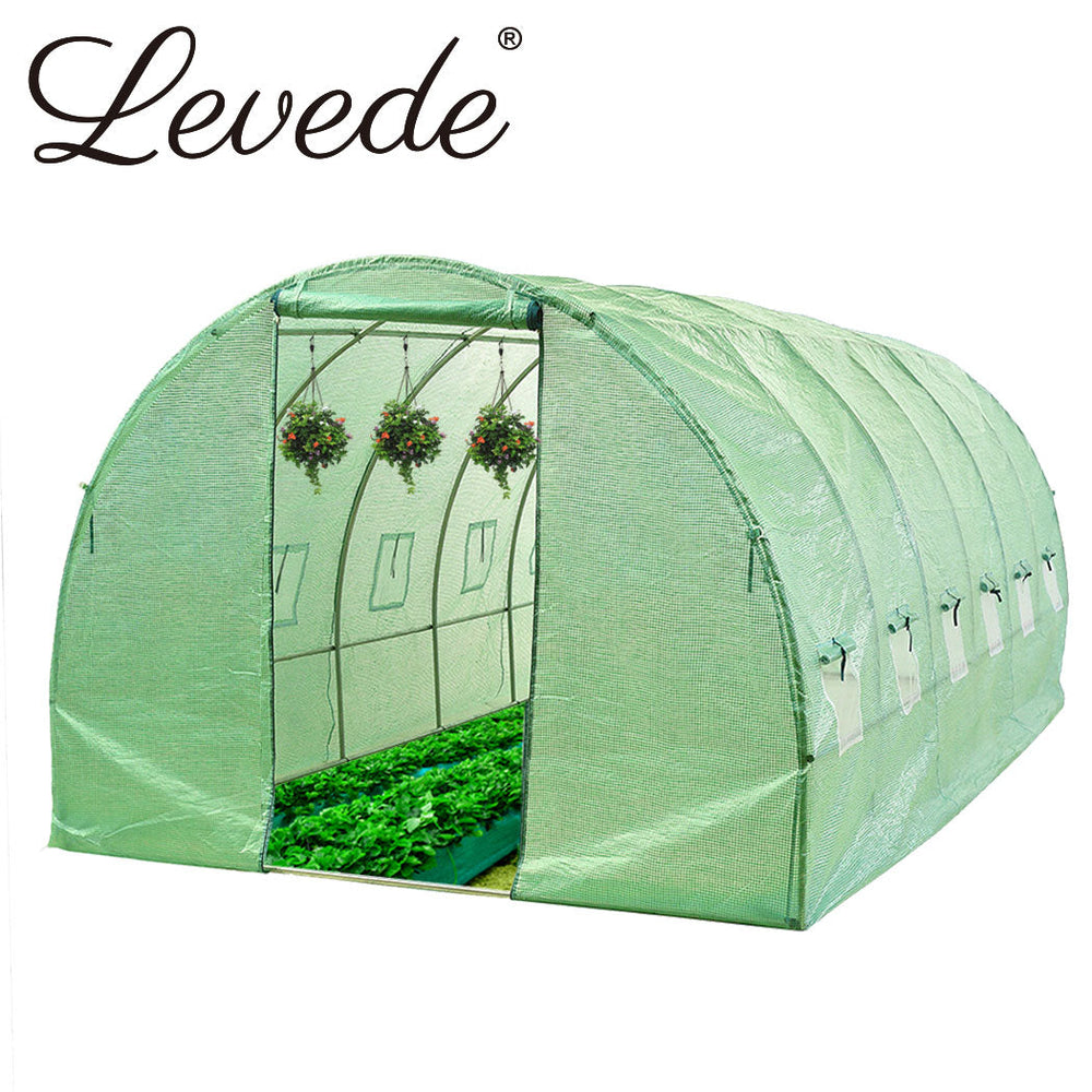 Traderight Group  Greenhouse Walk In Green House  Plastic Cover Film Garden Storage Tunnel Frame