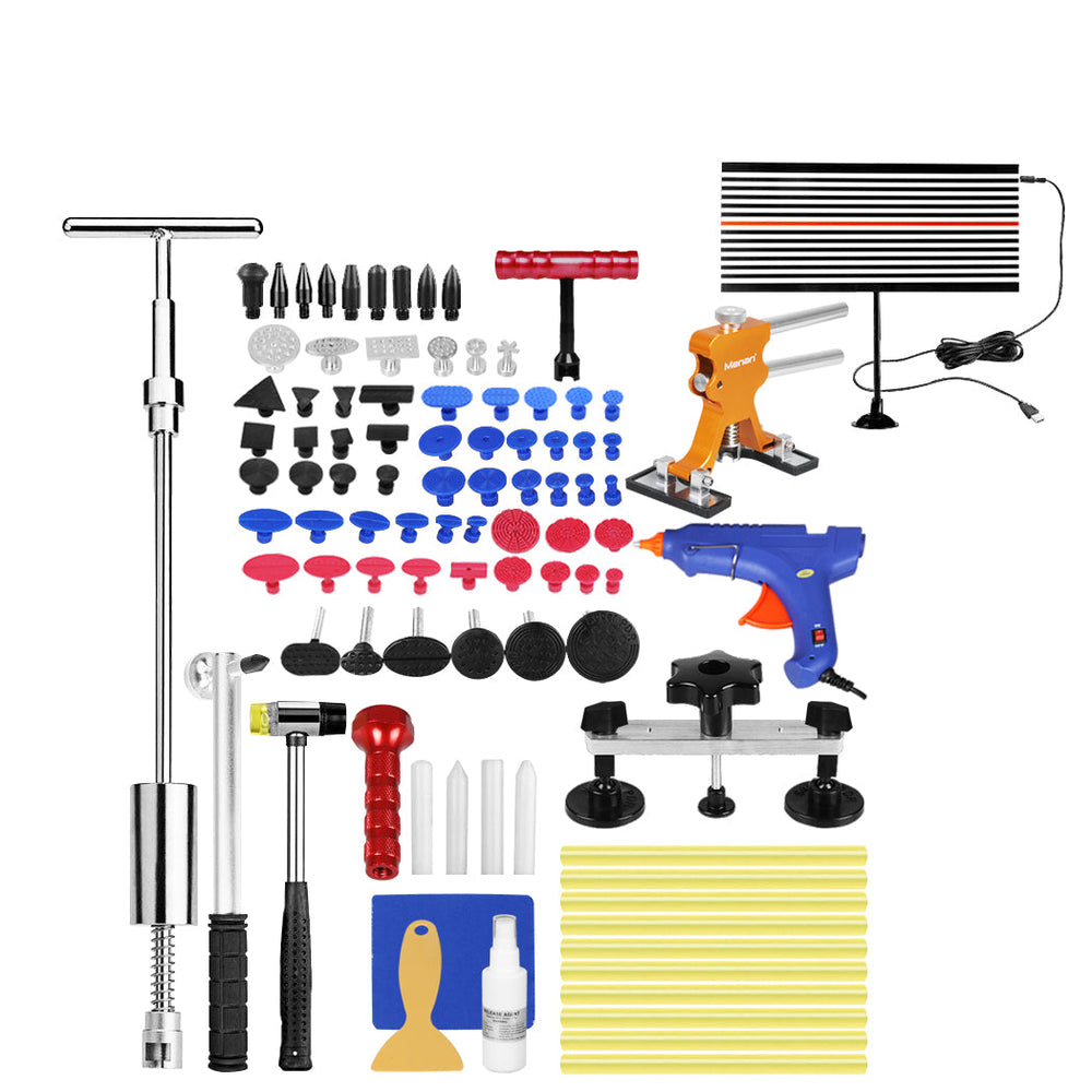 Manan Paintless Dent Removal Kit 80PCS PDR Tools Car Repair Hammer Puller Tags