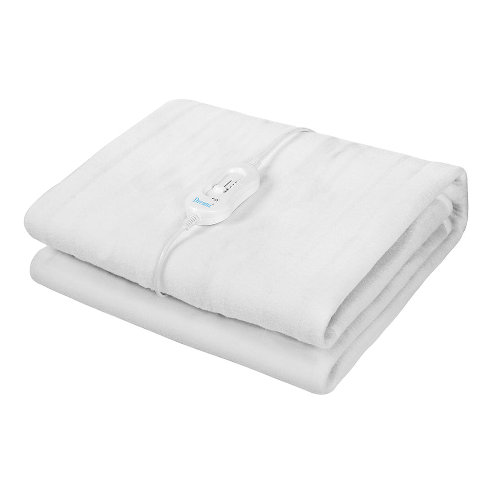 DreamZ Electric Blanket Heated Fully Fitted Pad Washable Winter Warm King Single