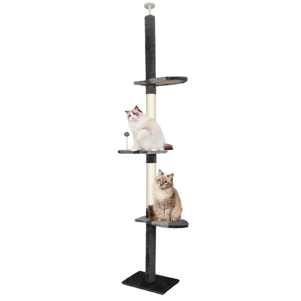 Pawz Cat Scratching Post Tree Condo Furniture Scratcher Tower 228-288 High Grey