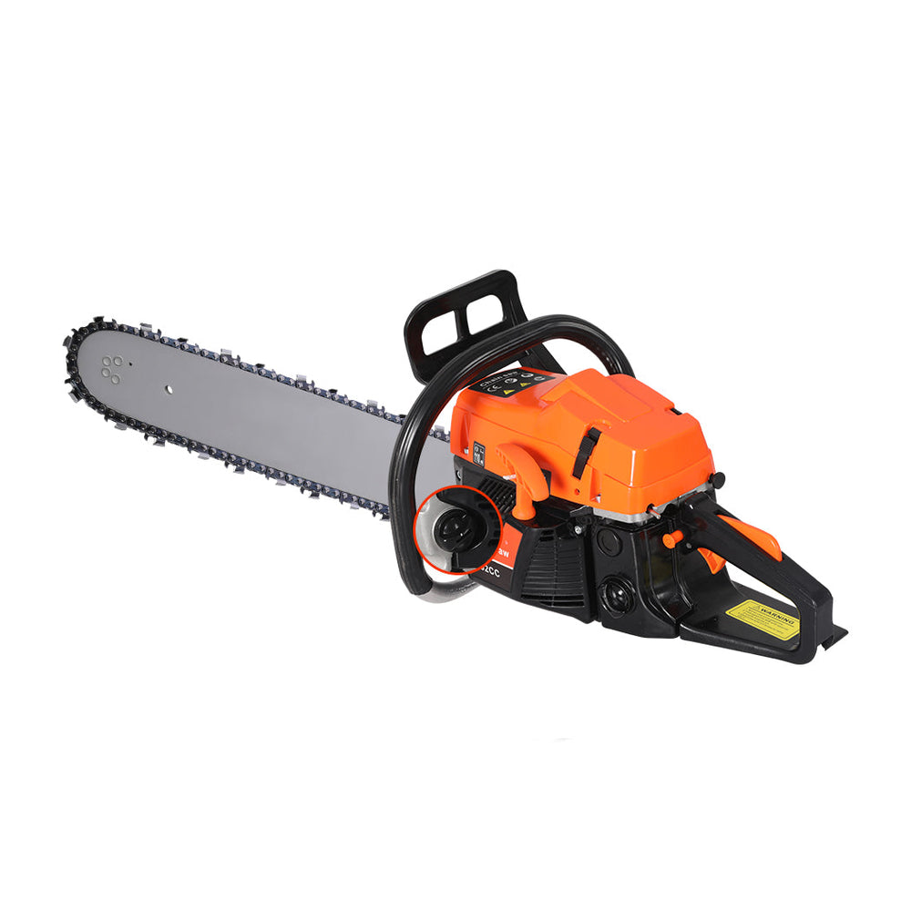 Traderight Chainsaw Bar Commercial E-Start 20&quot; Bar 52CC Pruning Petrol Chain Saw
