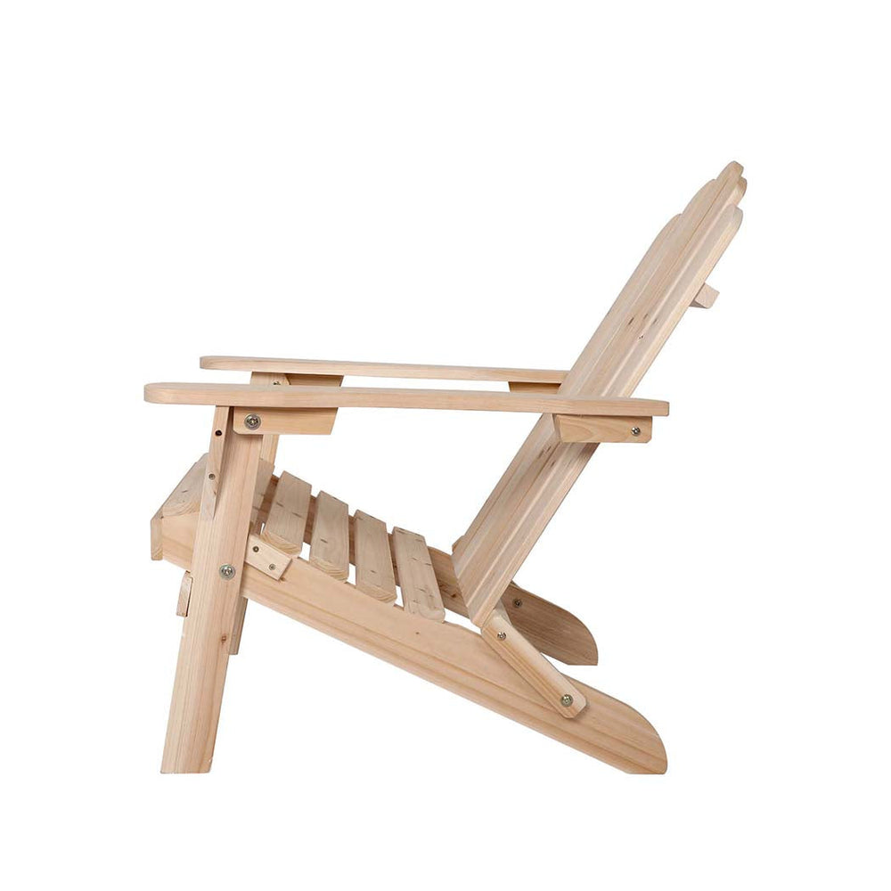 Levede Adirondack Chair Outdoor Furniture Beach Chairs Wooden Patio Garden Deck