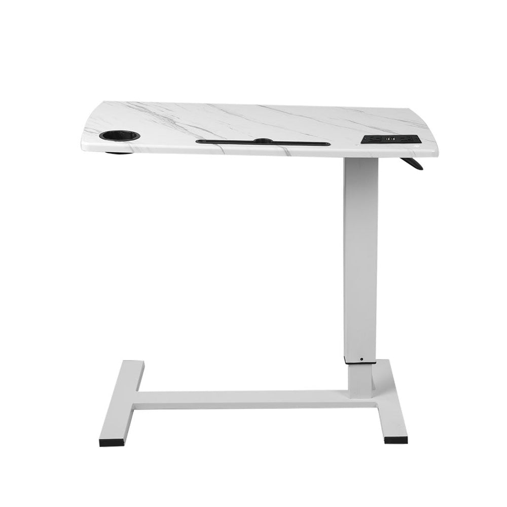 Levede Standing Desk Height Adjustable Sit Stand Over Bed Laptop Table Shelf USB