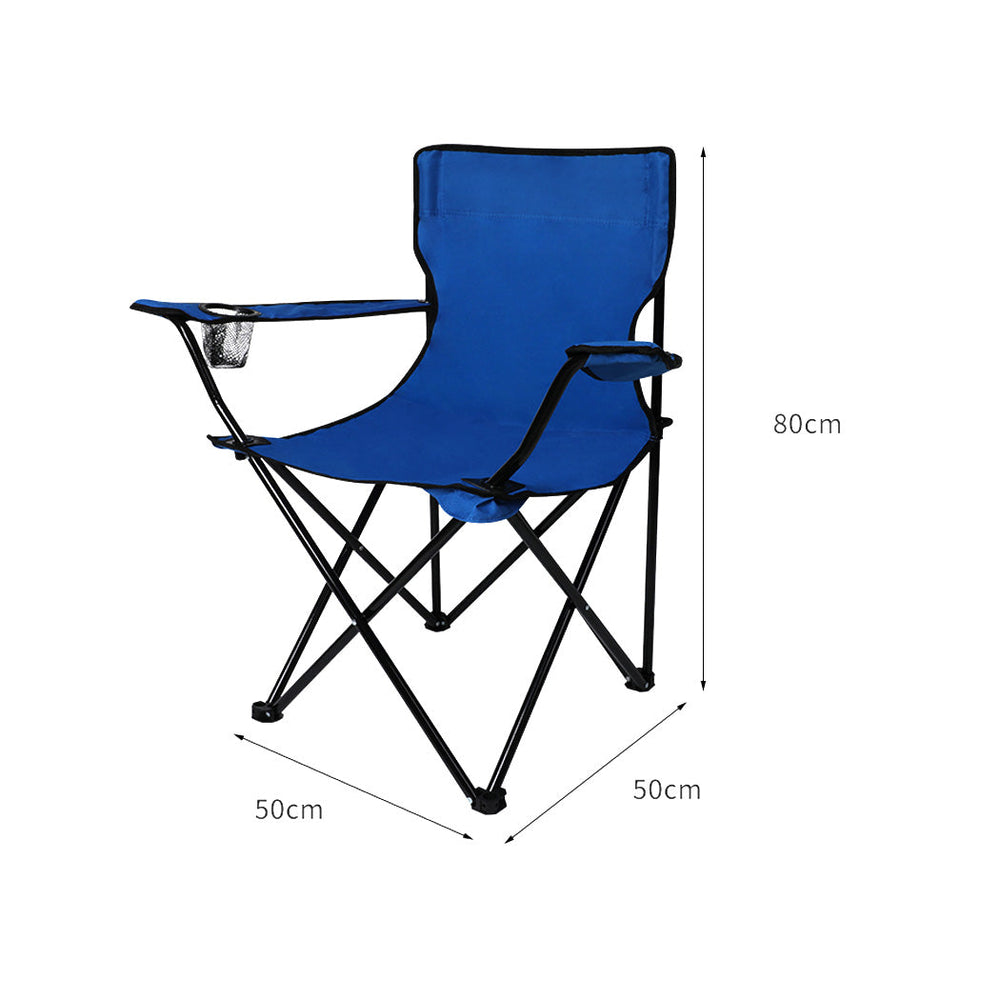 Levede Camping Chairs Folding Portable Foldable Arm Outdoor Beach Fishing Picnic