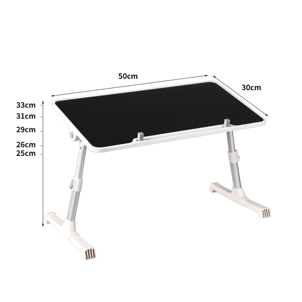 Levede Laptop Desk Computer Stand Table Foldable Tray Adjustable Bed Sofa Black