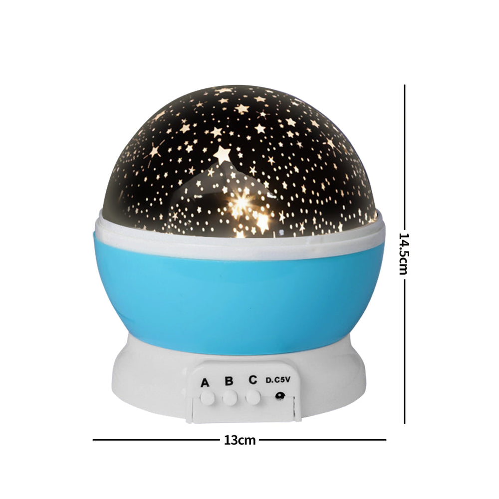 Traderight Group  LED Star Projector Light Galaxy Starry Night  Lamp Laser Rotating Bedroom Blue