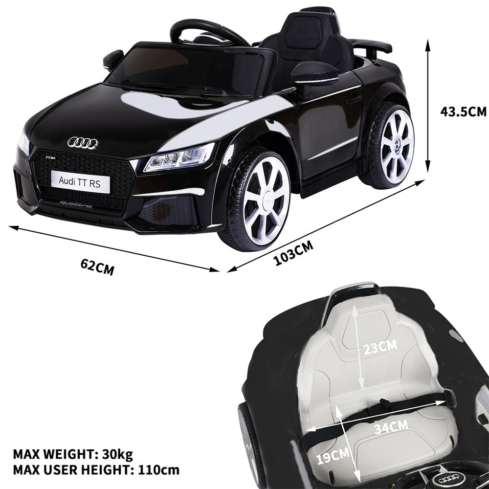 Traderight Group  Kids Ride On Car 12V Battery Audi Licensed Electric Toy Remote Control Motor