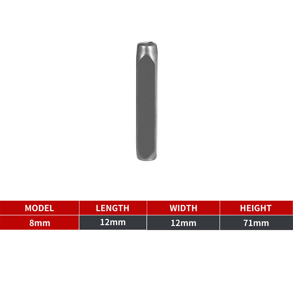 Traderight Letter &amp; Number Punch Stamps 8mm HRC60 Hardened Bearing Steel 36Pcs