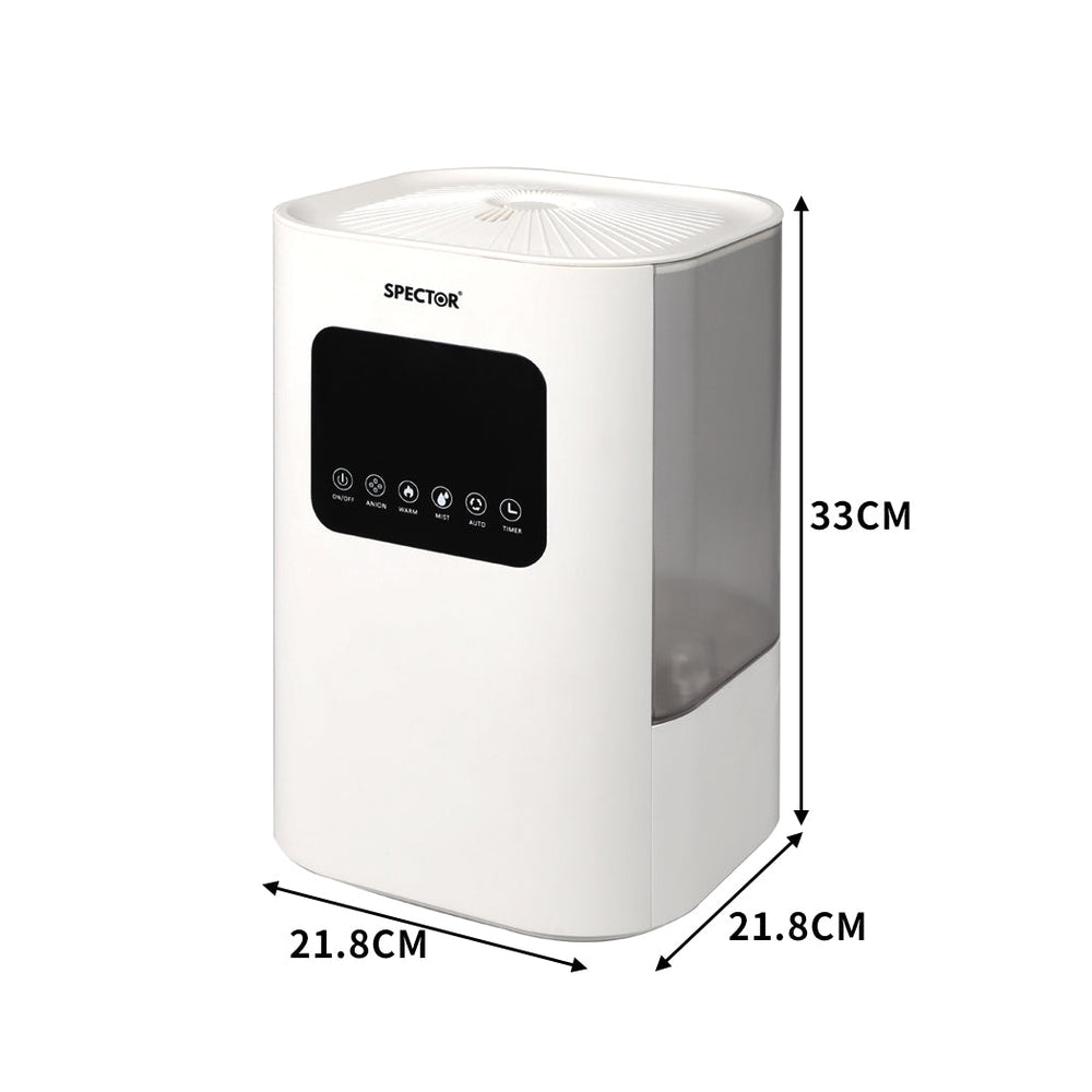 Spector Air Humidifier Purifier 2 in 1 Mist Ultrasonic 6L Diffuser Cool Cleaner