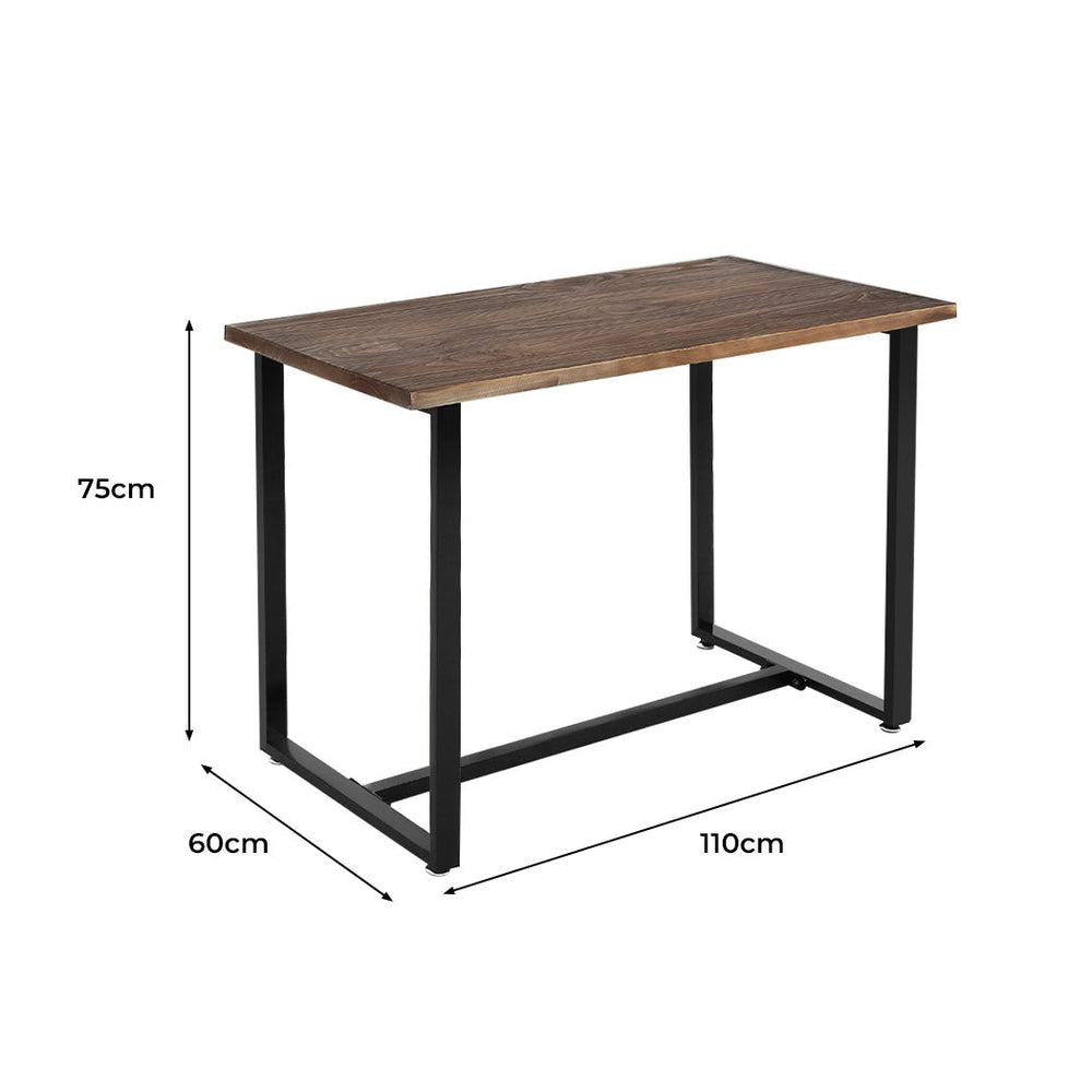 Levede Dining Table Industrial Wooden Metal Kitchen Tables Restaurant 110X60cm