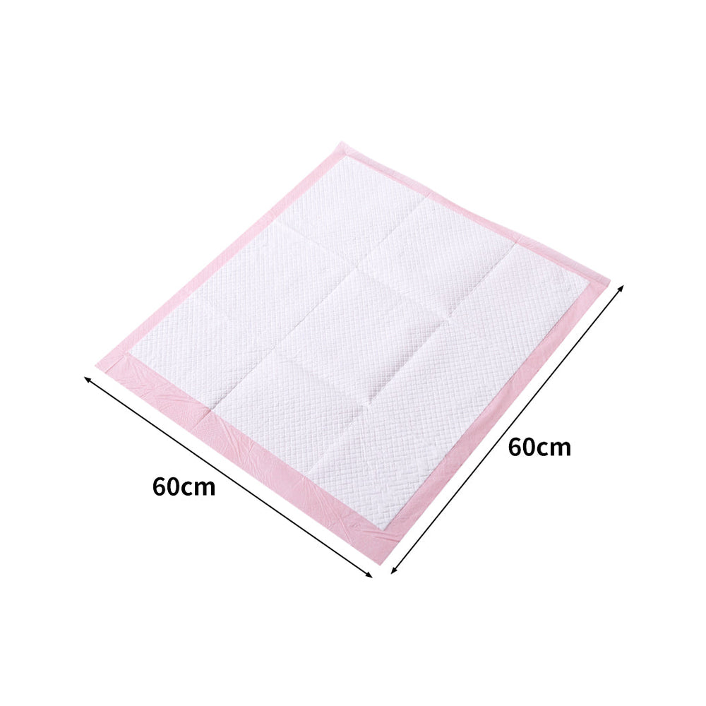 PaWz 100pcs 60x60cm Puppy Pet Dog Indoor Cat Toilet Training Pads Absorbent Pink