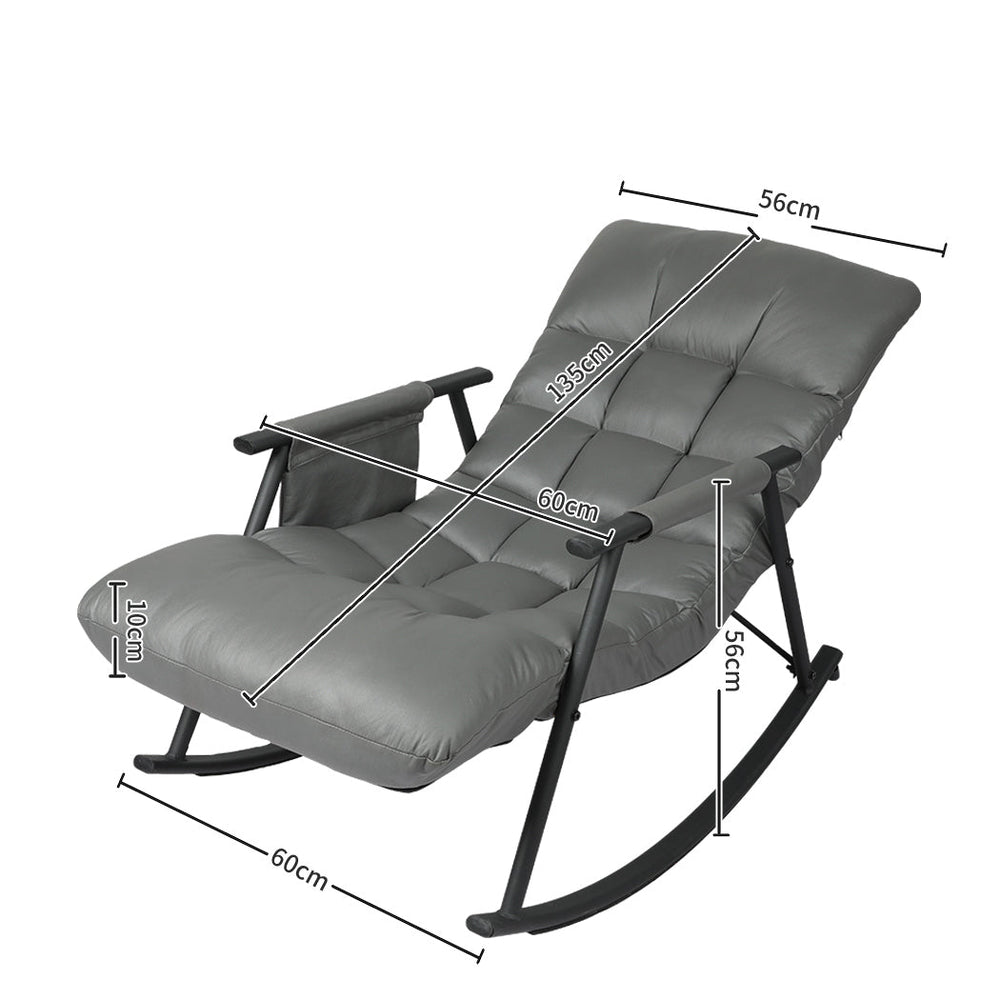Levede Recliner Armchair Rocking Lounger Outdoor Loungue Chair Body Curve Fit