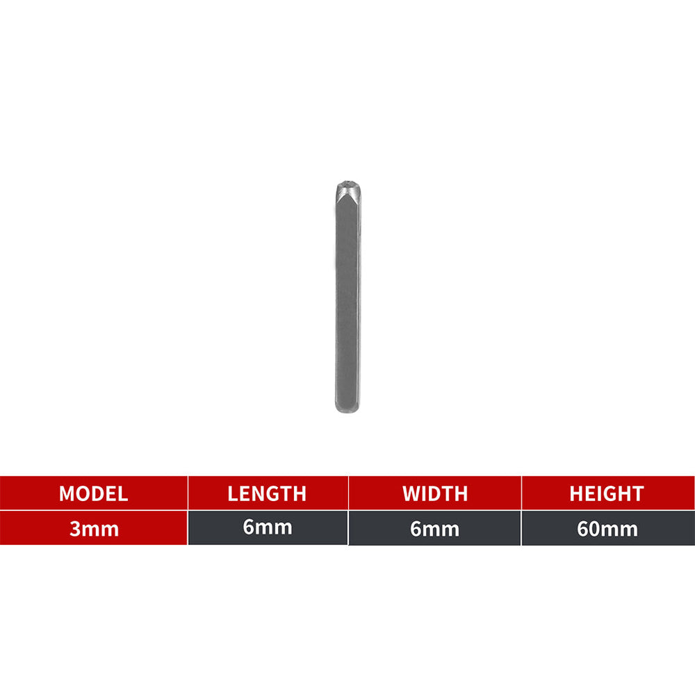 Traderight Letter &amp; Number Punch Stamps 3mm HRC60 Hardened Bearing Steel 36Pcs