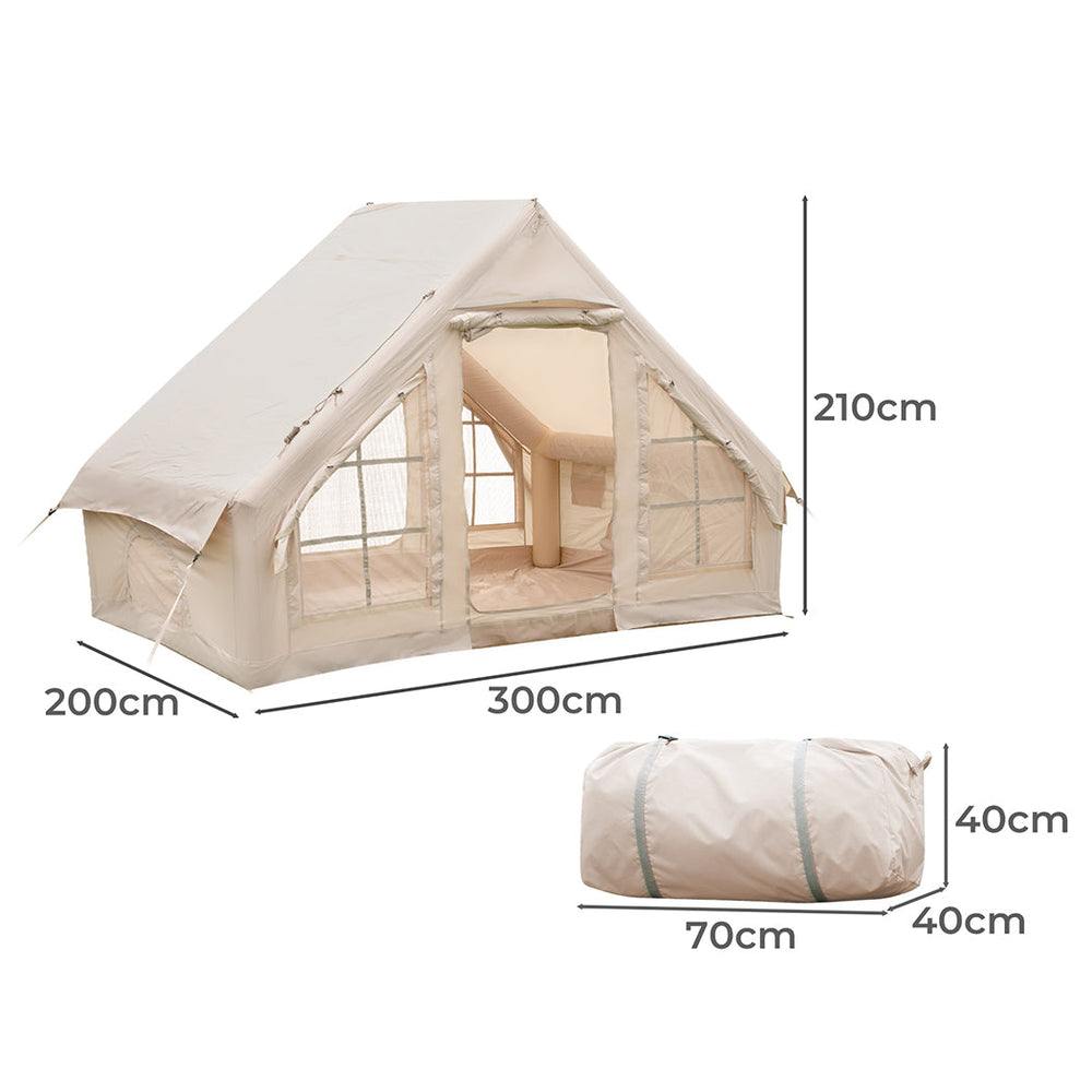 Camping Large Camping Tent Inflatable Air Blow Up Glamping Family Storage Bag