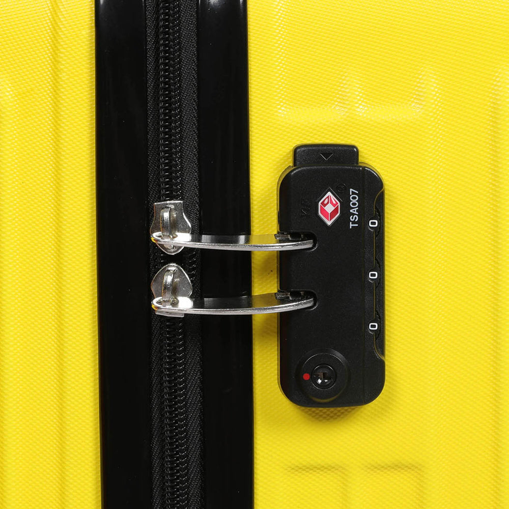 Slimbridge 28&quot;Trunk Luggage Travel Suitcase Travelling Large TSA 4 Wheels Yellow