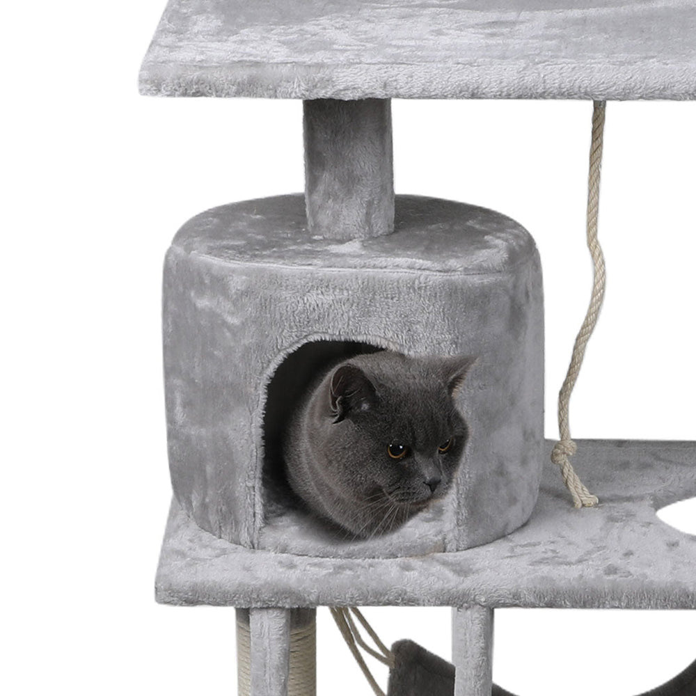 Pawz Cat Tree Scratching Post Pet Scratcher Condo Tower Furniture 140cm Grey