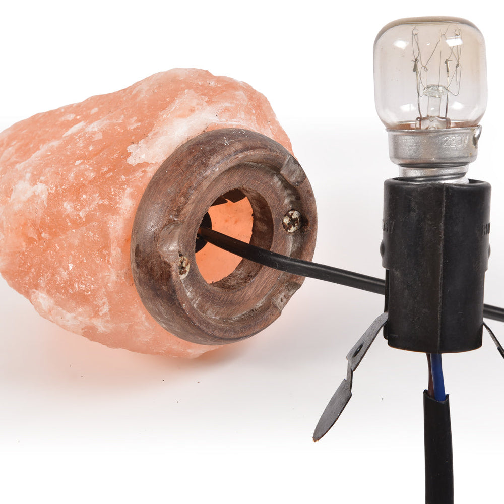 EMITTO 5-7kg Himalayan Salt Lamp Rock Crystal Natural Light Dimmer Switch Cord