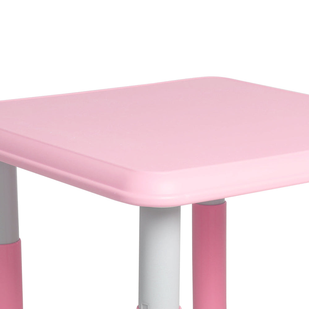 Bopeep Kids Table and Chairs Children Furniture Toys Play Study Desk Set Pink