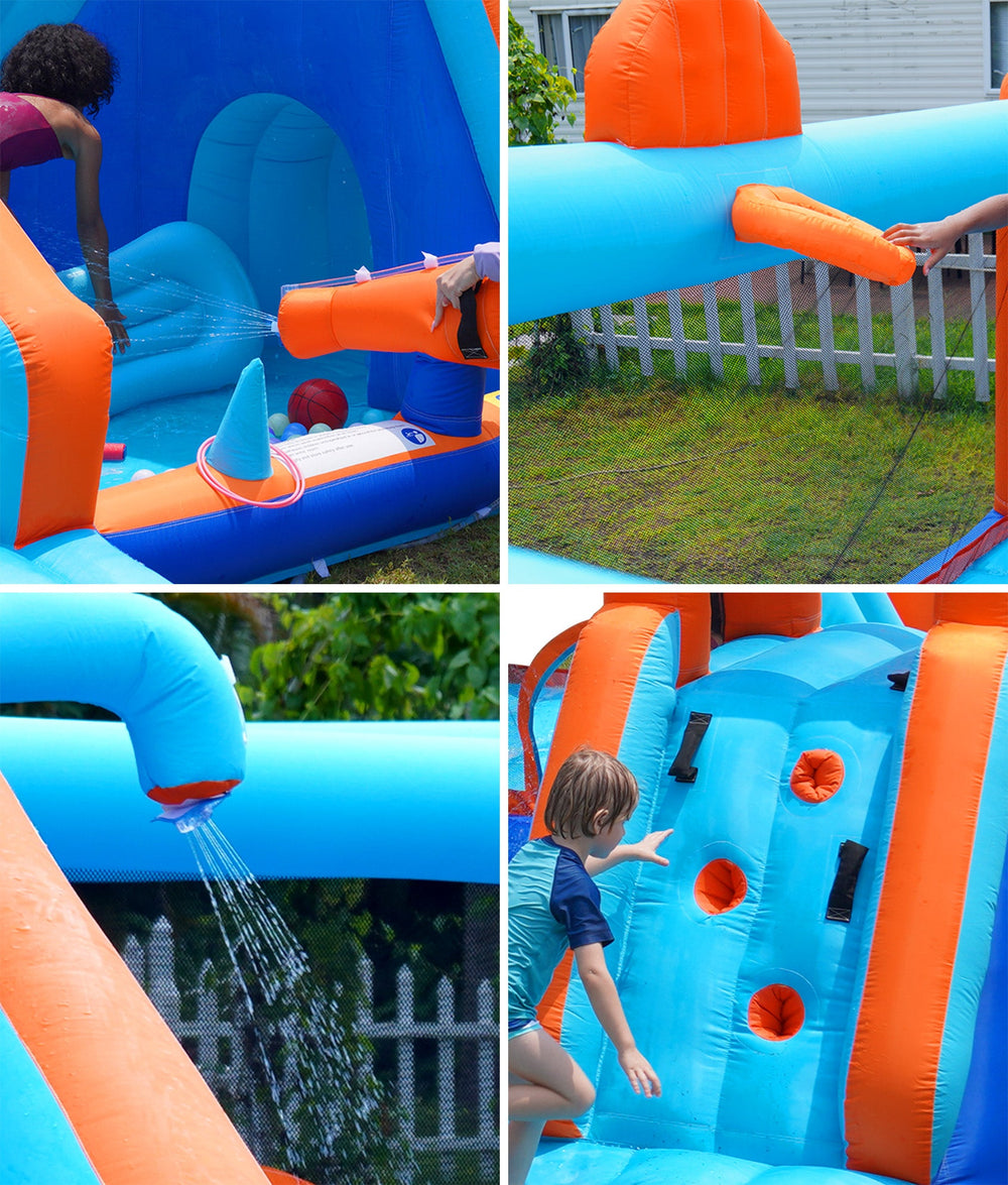AirMyFun 12 Play Zones Inflatable Water Slide Park Jumping Castle Bounce House