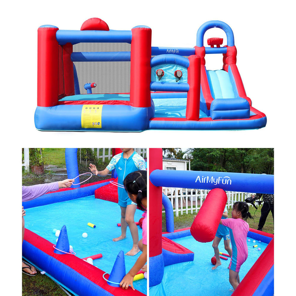 AirMyFun 11 Play Zones Inflatable Trampoline Bounce House Jumping Water Slide