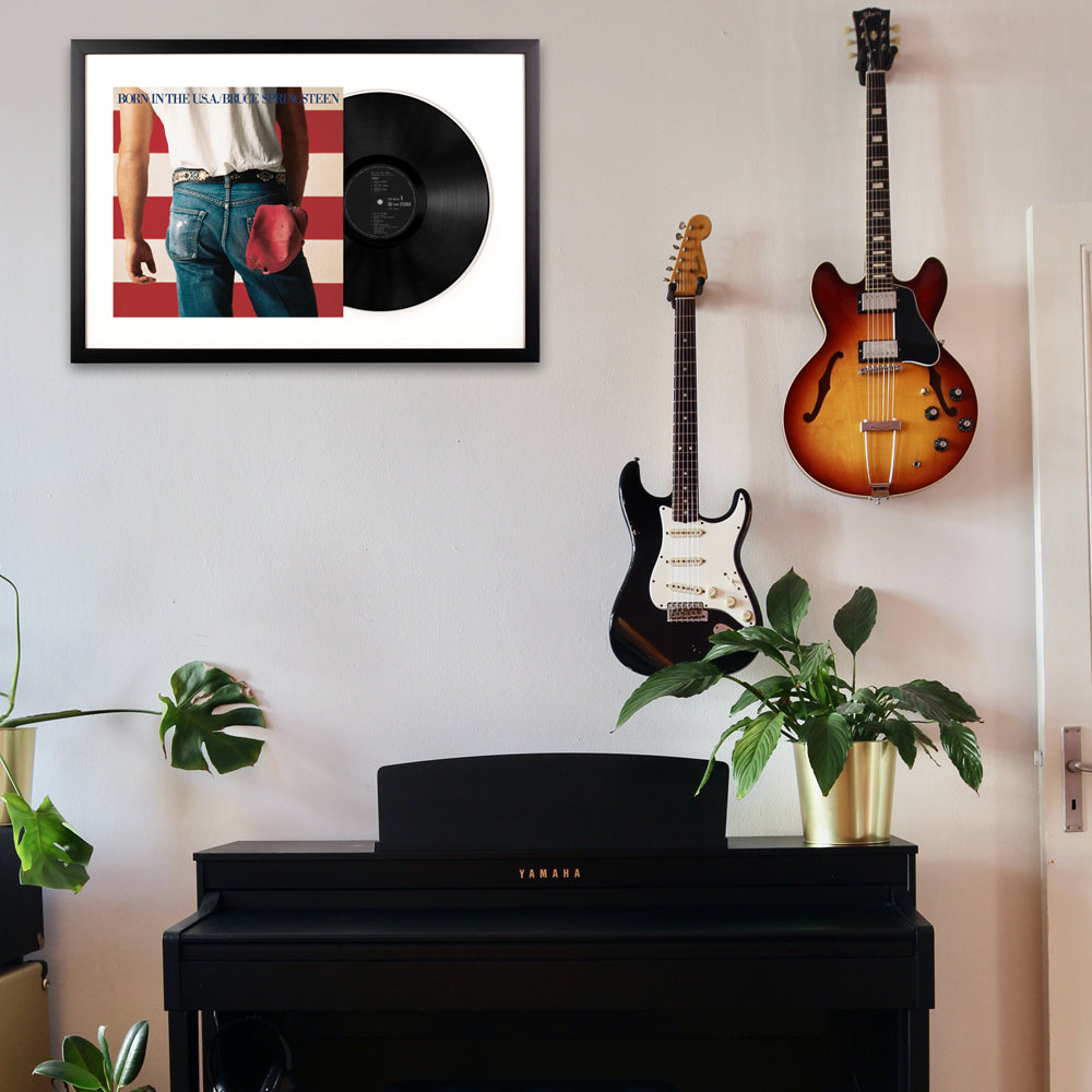 Framed Bon Jovi Slippery When Wet Vinyl Album Art