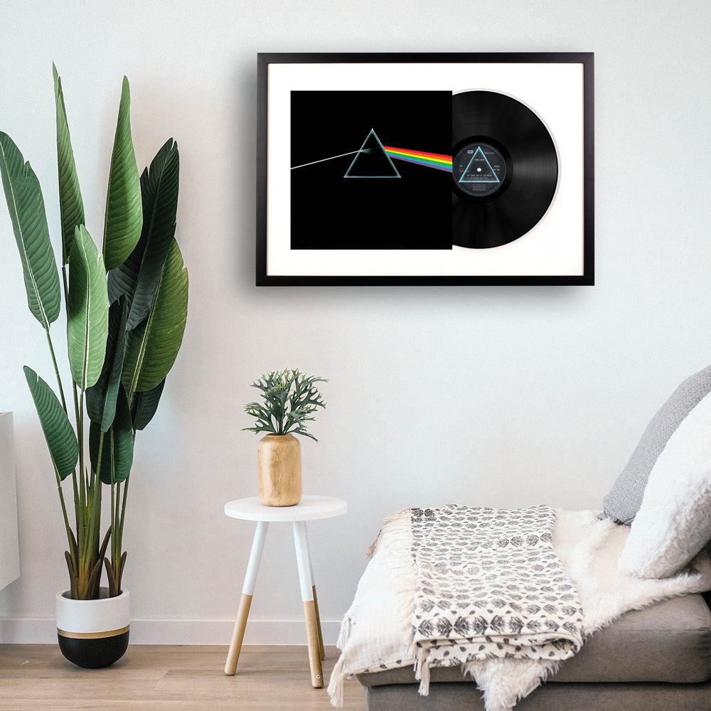 Framed Pink Floyd the Dark Side of The Moon Vinyl Album Art