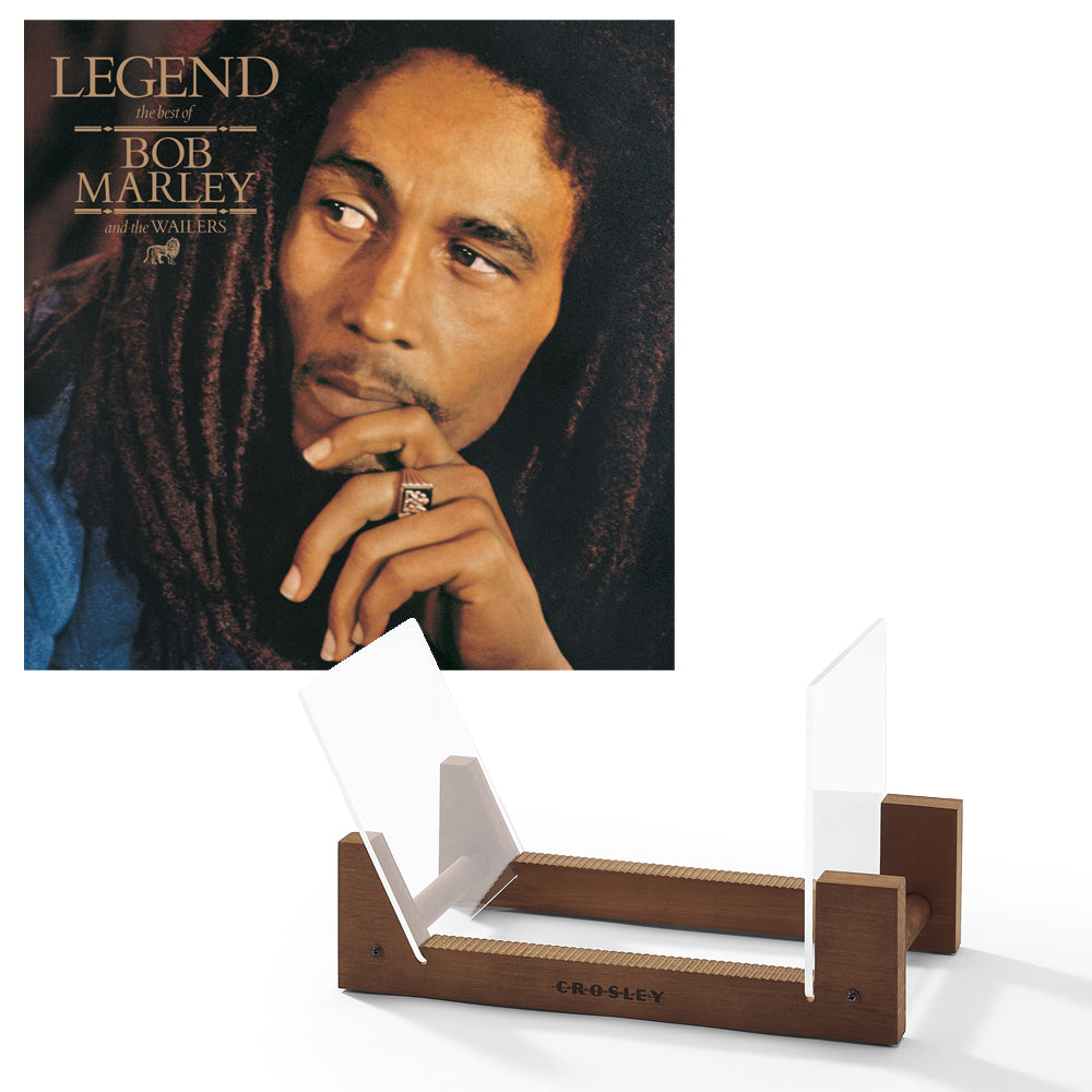 Bob Marley - Legend - Vinyl Album &amp; Crosley Record Storage Display Stand