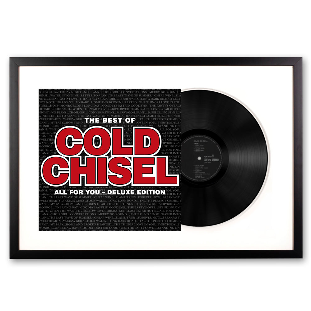 Framed Cold Chisel the Best of Cold Chisel Double Vinyl Album Art