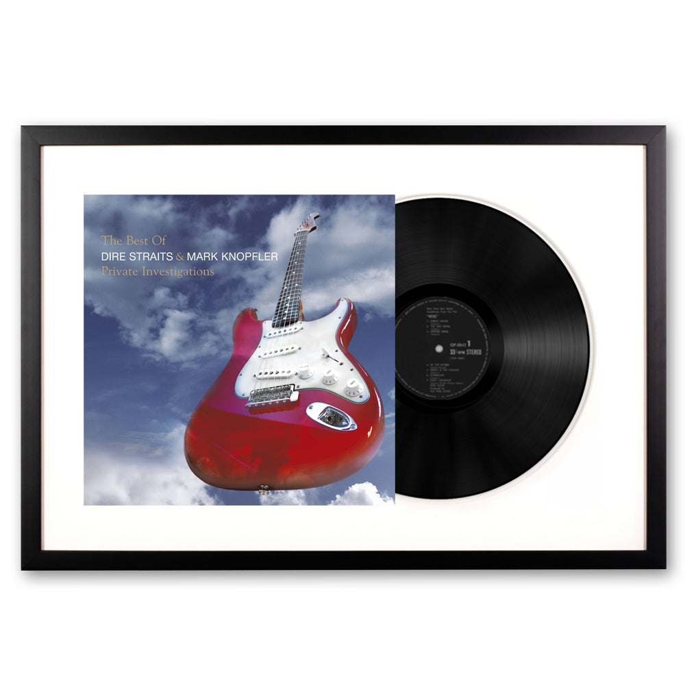 Framed Dire Straits, Mark K The Best of Dire Straits - Double Vinyl Album Art