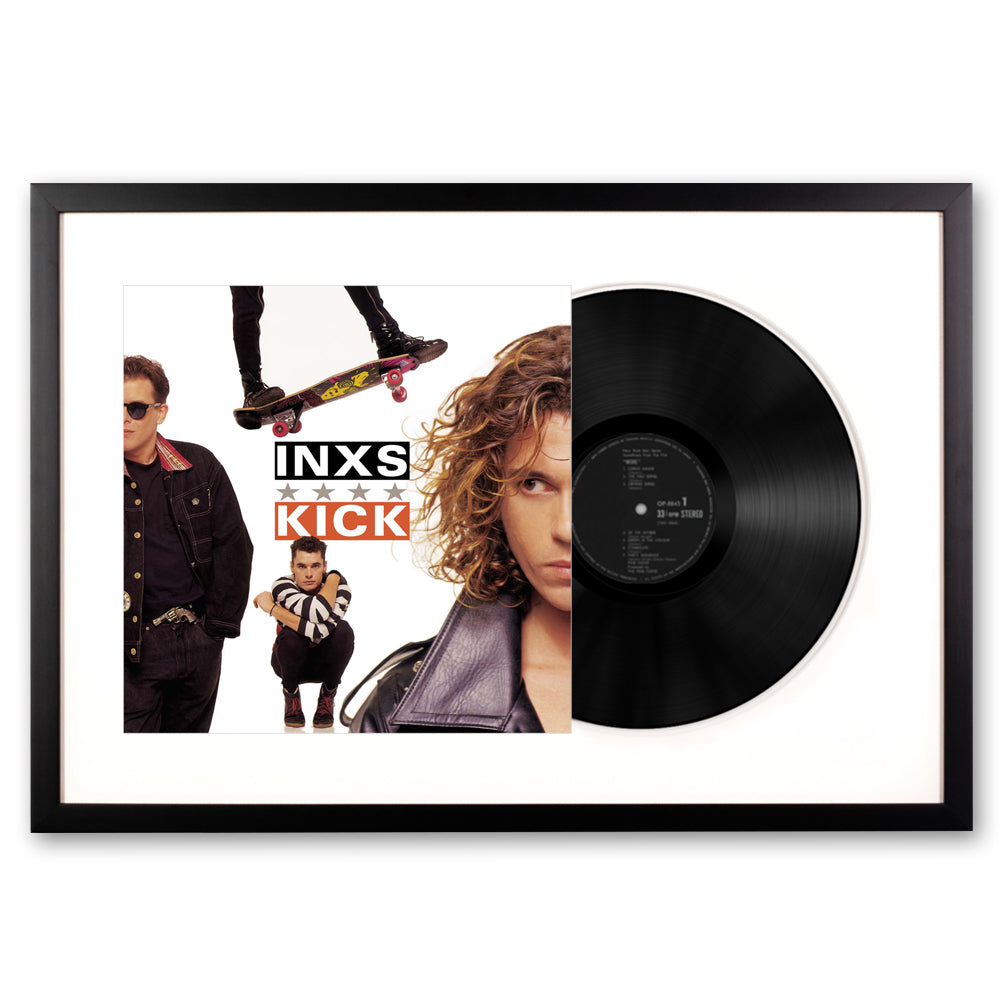 Framed INXS Kick - Vinyl Album Art
