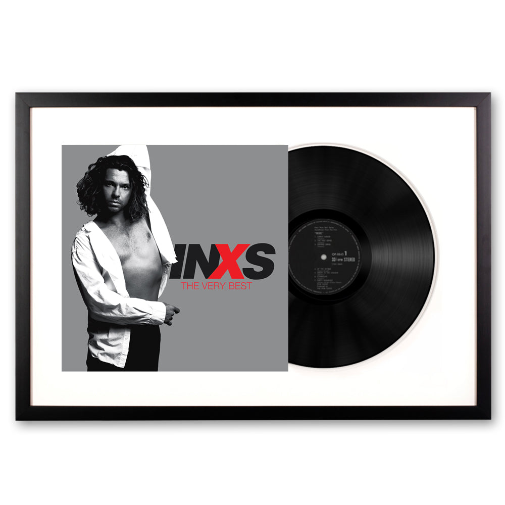 Framed INXS The Very Best - Double Vinyl Album Art