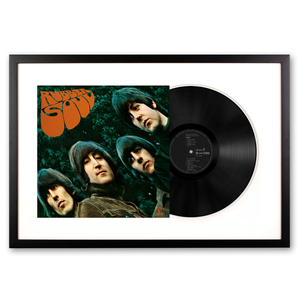 Framed The Beatles Rubber Soul - Vinyl Album Art