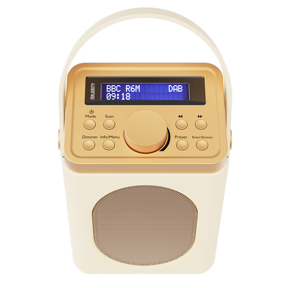 Majority Little Shelford Bluetooth &amp; DAB Radio with Bluetooth-Cream