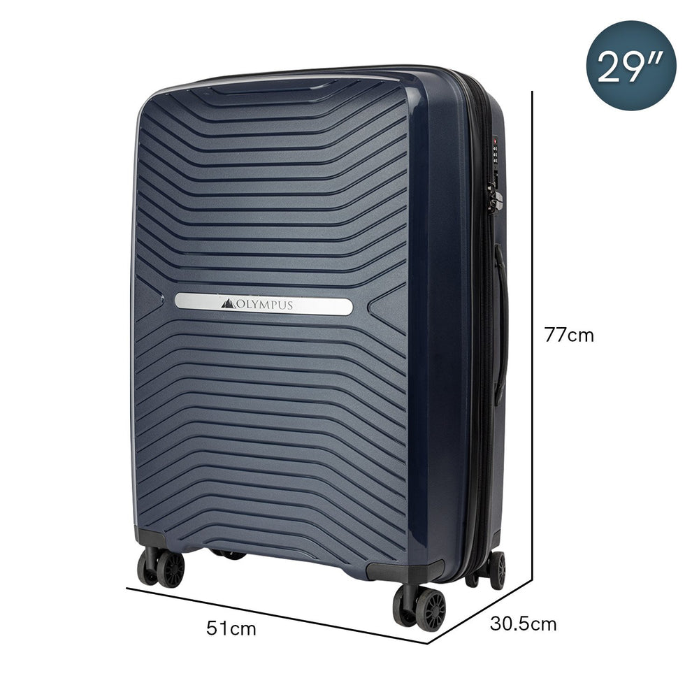 Olympus  Astra 29in Lightweight Hard Shell Suitcase - Aegean Blue