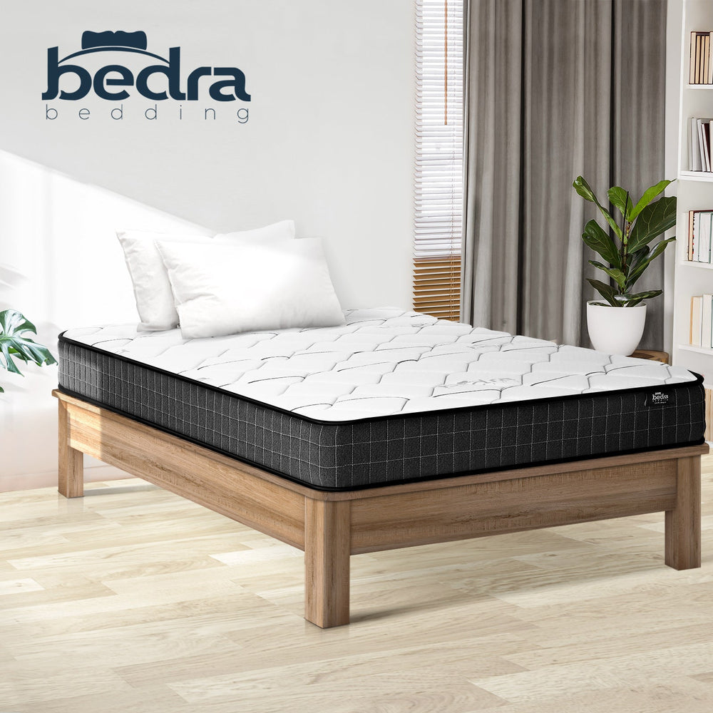 Bedra King Single Mattress Bed Medium Firm Foam Bonnell Spring 16cm