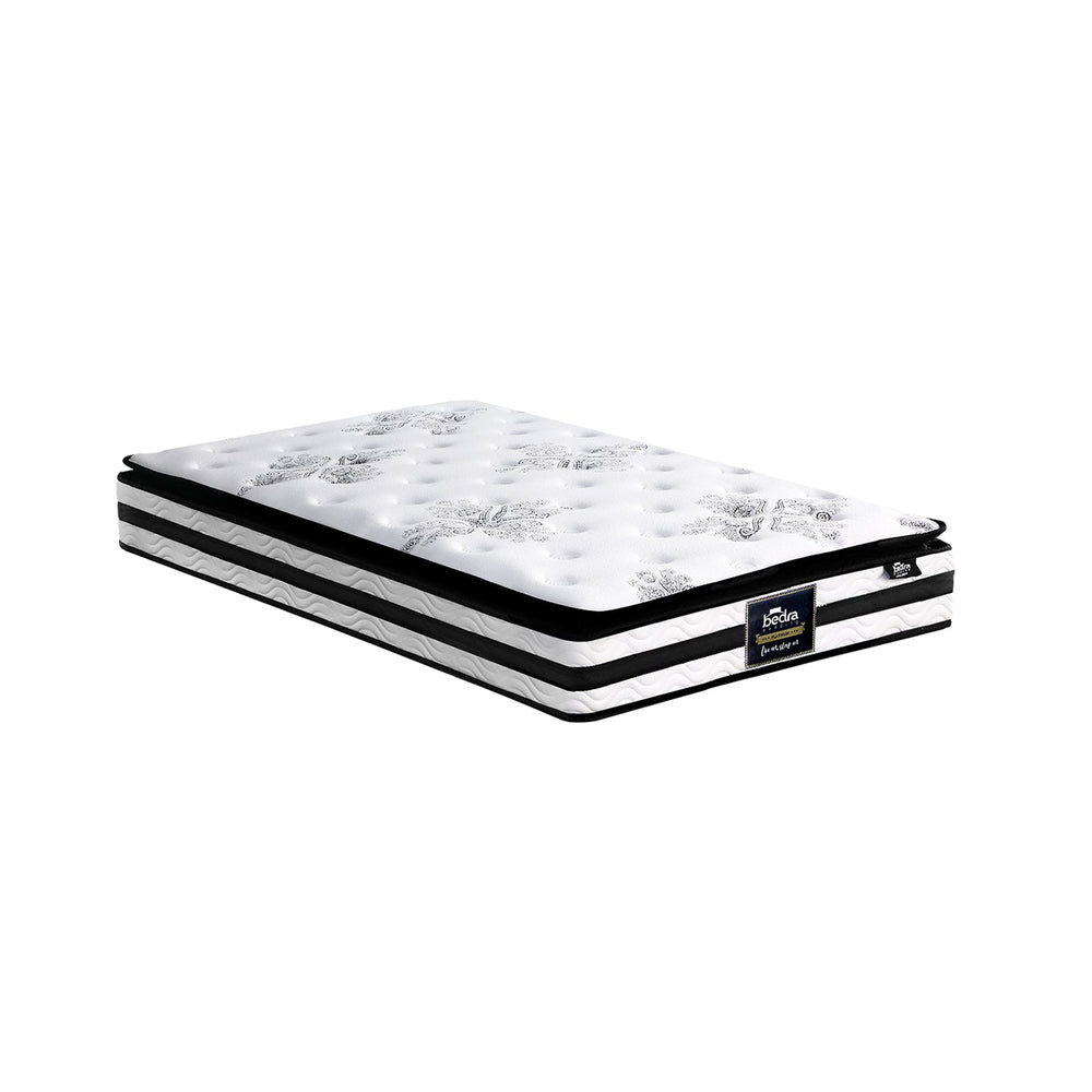 Bedra Single Mattress Breathable Luxury Bed Bonnell Spring Foam Medium 22cm