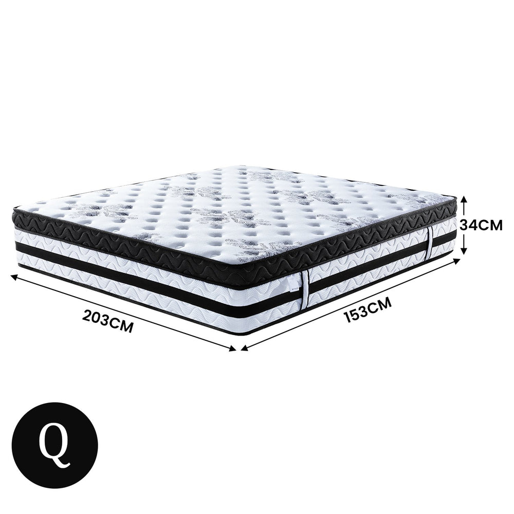 Laura Hill Mattress with Euro Top Foam Bed Base - 34cm
