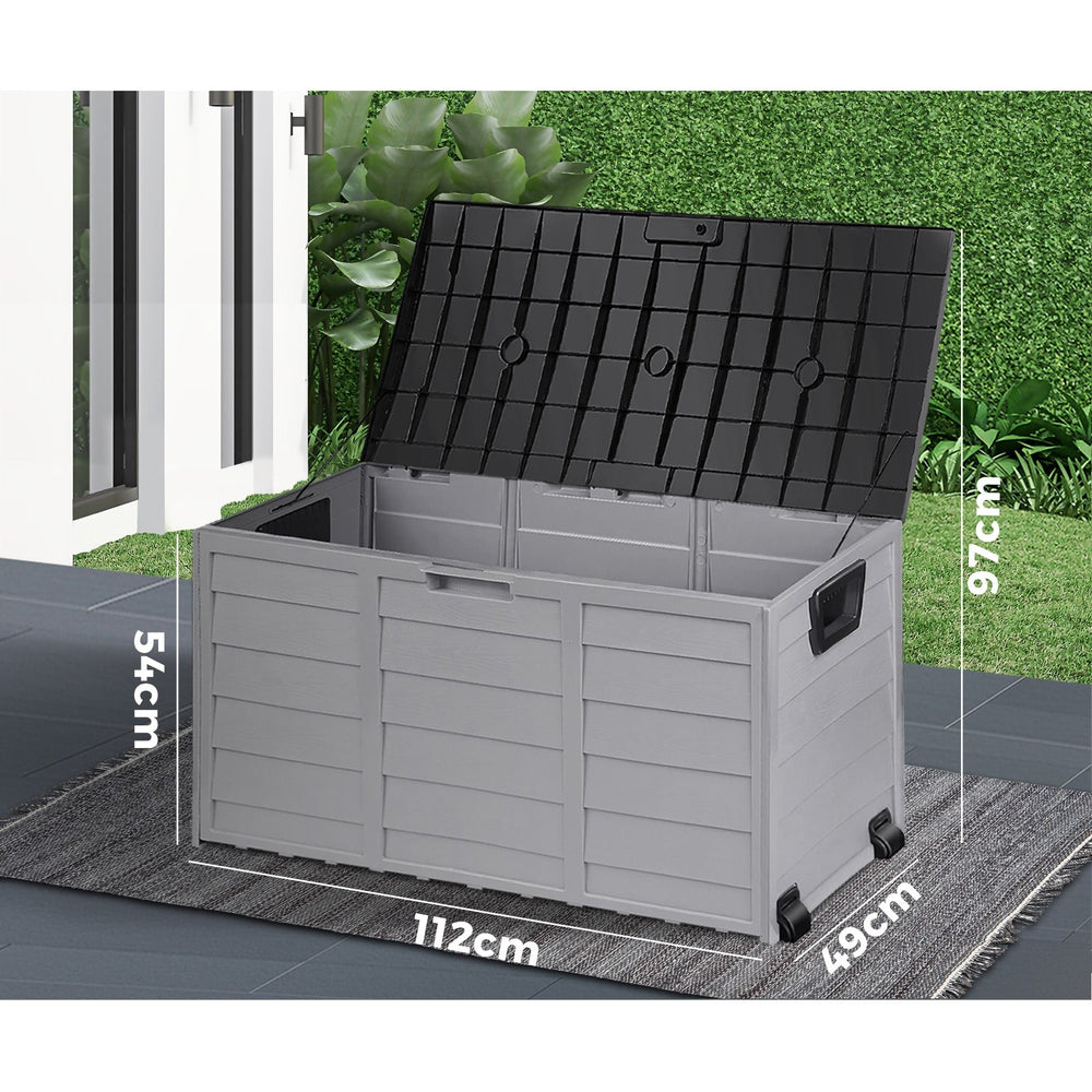Outdoor Storage Box Container Indoor Garden Toy Tool Sheds Chest 290L