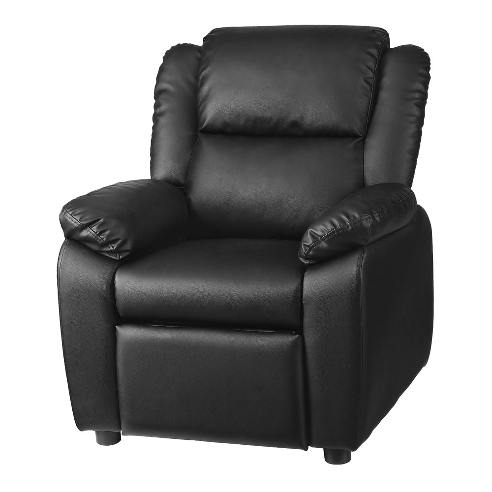 Oikiture Kids Recliner Sofa Children Lounge Chairs PU Couch Armchair w/ Storage