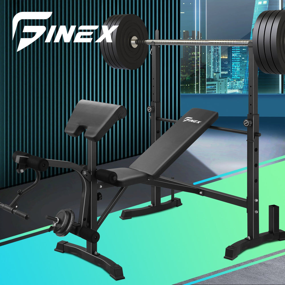 Finex Bench Press Weight Bench 10in1 Multi-Station Fitness Home Gym Equipment